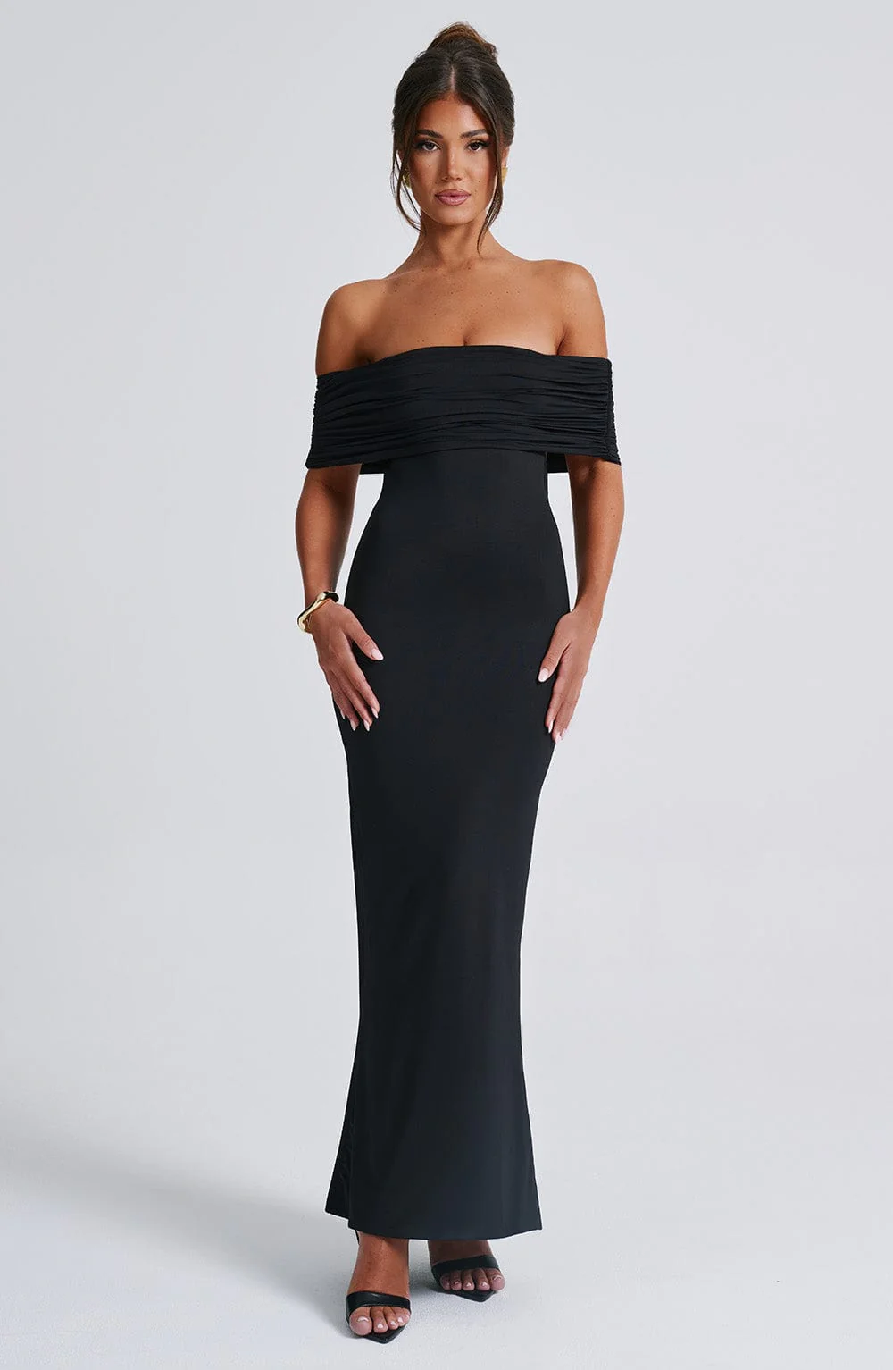 Bloom ™ |  Kellyn – Verfijnde Bardot Maxi-jurk - Image 7