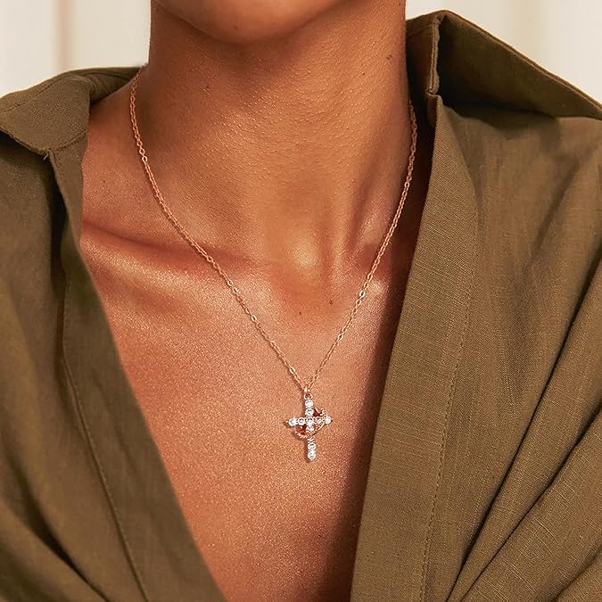 Bloom ™ |  Kruis &amp; Kroon Ketting - Image 7