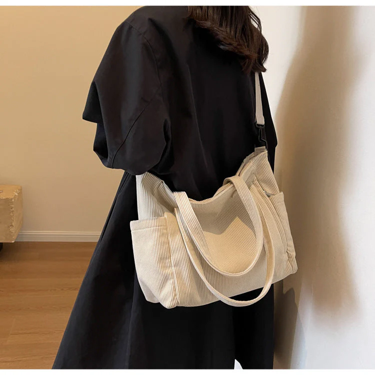 Bloom ™ |  Kunststudent Tote Corduroy Tas - Image 9